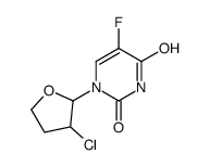 1-(3-chlorooxolan-2-yl)-5-fluoropyrimidine-2,4-dione Structure