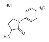 3-amino-1-phenylpyrrolidin-2-one,hydrate,hydrochloride Structure