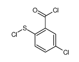 (2-carbonochloridoyl-4-chlorophenyl) thiohypochlorite结构式