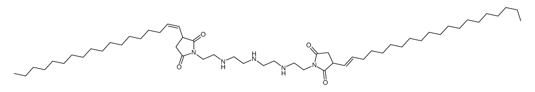 1-[2-[[2-[[2-[[2-[3-(icosenyl)-2,5-dioxo-1-pyrrolidinyl]ethyl]amino]ethyl]amino]ethyl]amino]ethyl]-3-(octadecenyl)pyrrolidine-2,5-dione structure