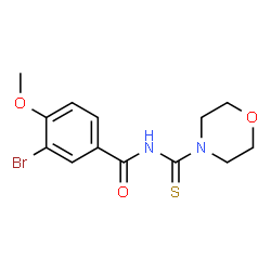 3-bromo-4-methoxy-N-(4-morpholinylcarbonothioyl)benzamide structure