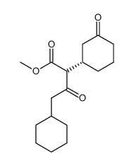 (S)-4-cyclohexyl-3-oxo-2-(3-oxocyclohexyl)butyric acid methyl ester Structure