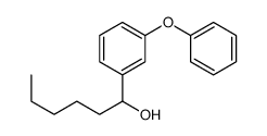 1-(3-phenoxyphenyl)hexan-1-ol结构式