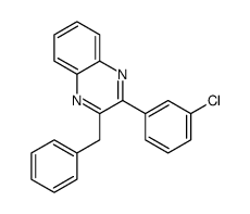 2-benzyl-3-(3-chlorophenyl)quinoxaline Structure