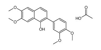 acetic acid,2-(3,4-dimethoxyphenyl)-6,7-dimethoxynaphthalen-1-ol结构式