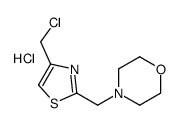 4-[[4-(chloromethyl)-1,3-thiazol-2-yl]methyl]morpholine,hydrochloride Structure