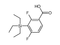 2,4-difluoro-3-triethylsilylbenzoic acid Structure