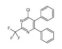 4-chloro-5,6-diphenyl-2-(trifluoromethyl)pyrimidine Structure