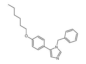1-benzyl-5-(4-hexoxyphenyl)imidazole结构式