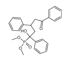 (1-Hydroxy-5-oxo-1,3,5-triphenyl-pentyl)-phosphonic acid dimethyl ester Structure