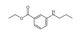 Benzoic acid, 3-(propylamino)-, ethyl ester (9CI)结构式