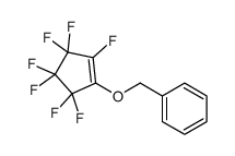 (2,3,3,4,4,5,5-heptafluorocyclopenten-1-yl)oxymethylbenzene结构式