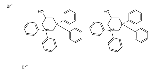 1,1,3,3-tetraphenyl-1,3-diphosphinane-1,3-diium-5-ol,dibromide Structure