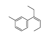 1-hex-3-en-3-yl-3-methylbenzene结构式