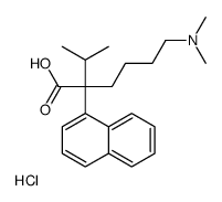 (5-carboxy-6-methyl-5-naphthalen-1-ylheptyl)-dimethylazanium,chloride结构式