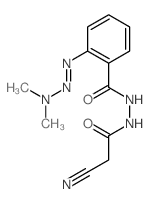 N-(2-cyanoacetyl)imino-2-(2-dimethylaminohydrazinyl)benzamide结构式