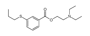 2-(Diethylamino)ethyl=m-(propylthio)benzoate structure