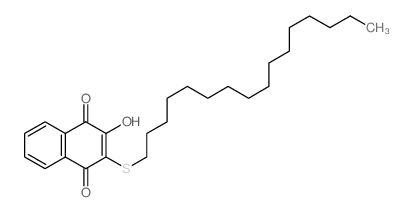 3-hexadecylsulfanyl-4-hydroxy-naphthalene-1,2-dione Structure