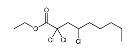 ethyl 2,2,4-trichlorononan-1-oate结构式
