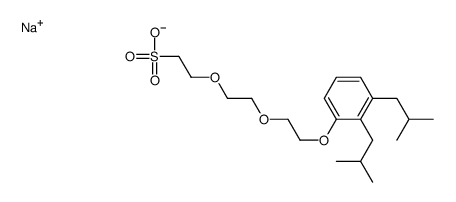 sodium 2-[2-[2-[bis(2-methylpropyl)phenoxy]ethoxy]ethoxy]ethanesulphonate结构式