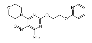 6-amino-2-[2-(pyridin-2-yloxy)-ethoxy]-4-morpholino-5-nitroso-pyrimidine结构式