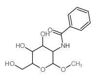 a-D-Glucopyranoside,methyl 2-(benzoylamino)-2-deoxy-结构式