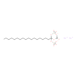 disodium (acetoxyoctadecanediyl) bis(sulphate) structure