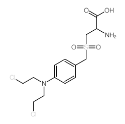 L-Alanine, 3-[[[4-[bis (2-chloroethyl)amino]phenyl]methyl]sulfonyl]- structure