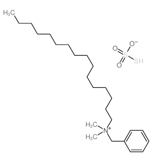 benzyl-hexadecyl-dimethyl-azanium; sulfurothioic O-acid Structure