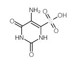 5-amino-2,6-dioxo-3H-pyrimidine-4-sulfonic acid structure
