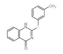 4(3H)-Quinazolinone,2-[(3-methylphenyl)thio]-结构式