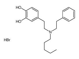 4-[2-[pentyl(2-phenylethyl)amino]ethyl]benzene-1,2-diol,hydrobromide结构式