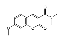 7-methoxy-N,N-dimethyl-2-oxochromene-3-carboxamide Structure