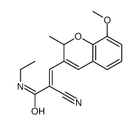 2-cyano-N-ethyl-3-(8-methoxy-2-methyl-2H-chromen-3-yl)prop-2-enamide Structure