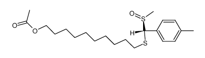 10-Acetoxydecylthio-(p-tolyl)-methylsulfoxid结构式