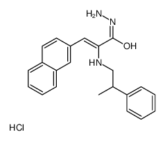 [[(E)-3-naphthalen-2-yl-2-(2-phenylpropylamino)prop-2-enoyl]amino]azanium,chloride结构式