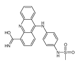 9-[4-(methanesulfonamido)anilino]acridine-4-carboxamide结构式
