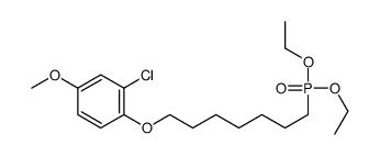 2-chloro-1-(7-diethoxyphosphorylheptoxy)-4-methoxybenzene Structure
