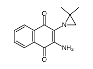 2-Amino-3-(2',2'-dimethylaziridino)-1,4-naphthoquinone结构式