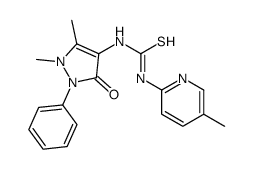 1-Antipyrinyl-3-(5-methyl-2-pyridyl)thiourea Structure