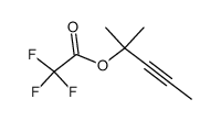 1,1-Dimethyl-2-butynyl trifluoroacetate Structure