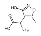 alpha-amino-3-(hydroxy)-5-methyl-4-isoxazoleacetic acid结构式