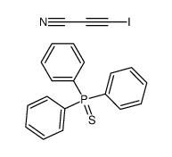 3-iodopropiolonitrile compound with triphenylphosphine sulfide (1:1)结构式