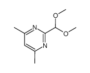 2-dimethoxymethyl-4,6-dimethylpyrimidine结构式
