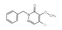 2-苄基-5-氯-4-甲氧基-3(2H-)-吡嗪酮结构式