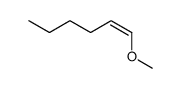 cis-1-methoxy-1-hexene Structure