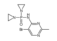 N-[bis(aziridin-1-yl)phosphoryl]-5-bromo-2-methylpyrimidin-4-amine Structure