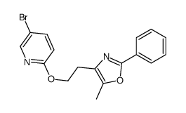 5-bromo-2-[2-(5-methyl-2-phenyl-1,3-oxazol-4-yl)ethoxy]pyridine Structure