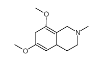 1,2,3,4,4a,7-hexahydro-6,8-dimethoxy-2-methylisoquinoline结构式