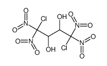 1,4-dichloro-1,1,4,4-tetranitrobutane-2,3-diol Structure